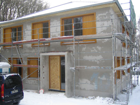 Haus Neumann, Baustelle, Januar 2006